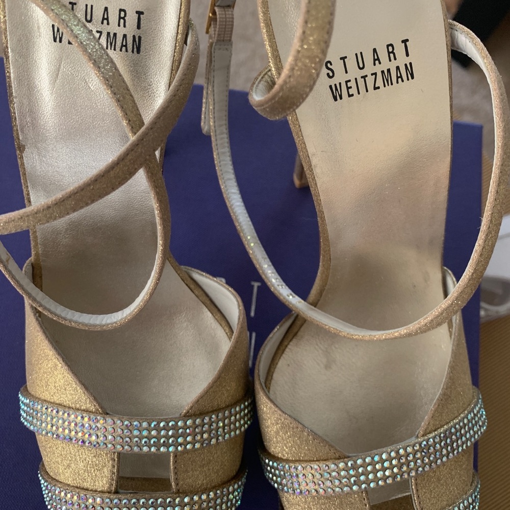 NEW Stuart Weitzman Jazziest Platform Heels - Picture 7 of 8